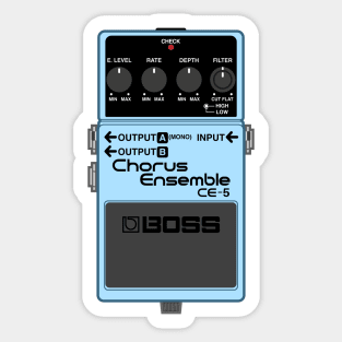 Boss CE-5 Chorus Ensemble Guitar Effect Pedal Sticker